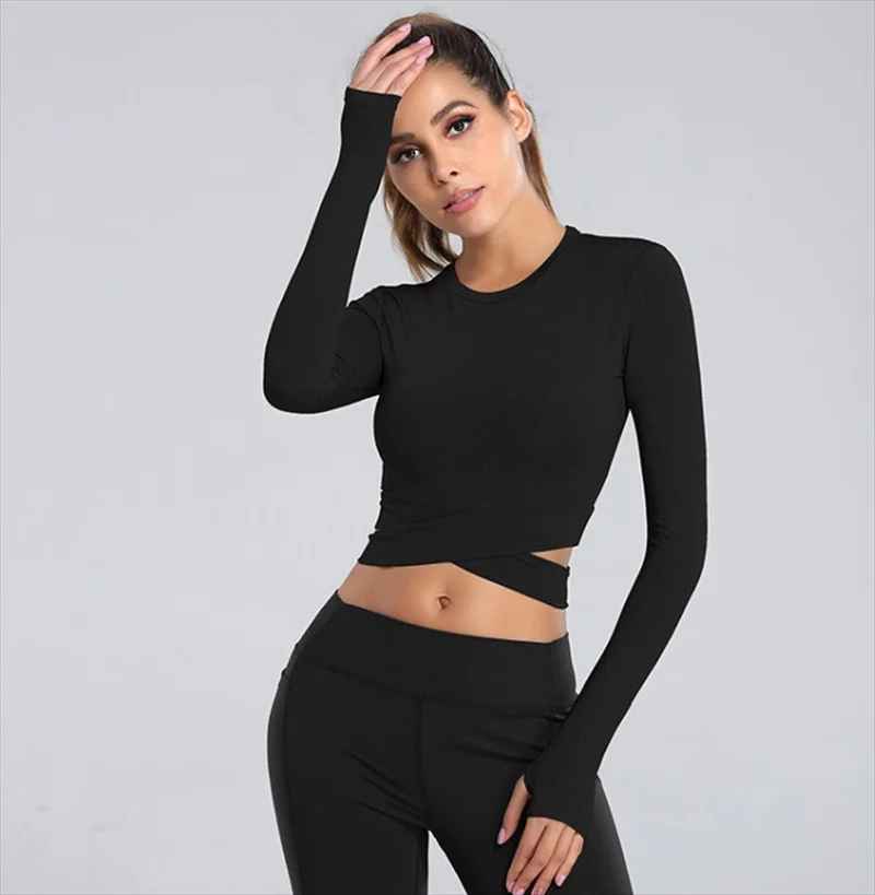 t shirt manche longue-croisé - Positiflow