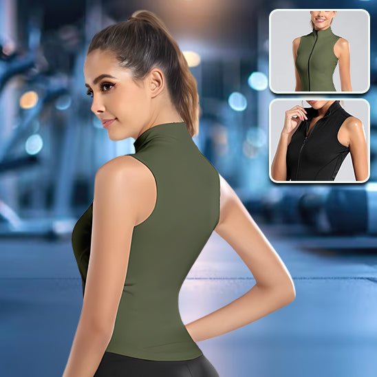 t-shirt pour femme-zippé - Positiflow