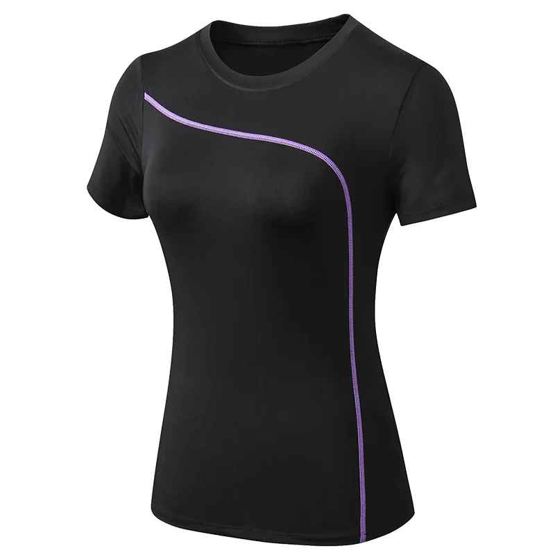 t shirt sport femme-noir - Positiflow