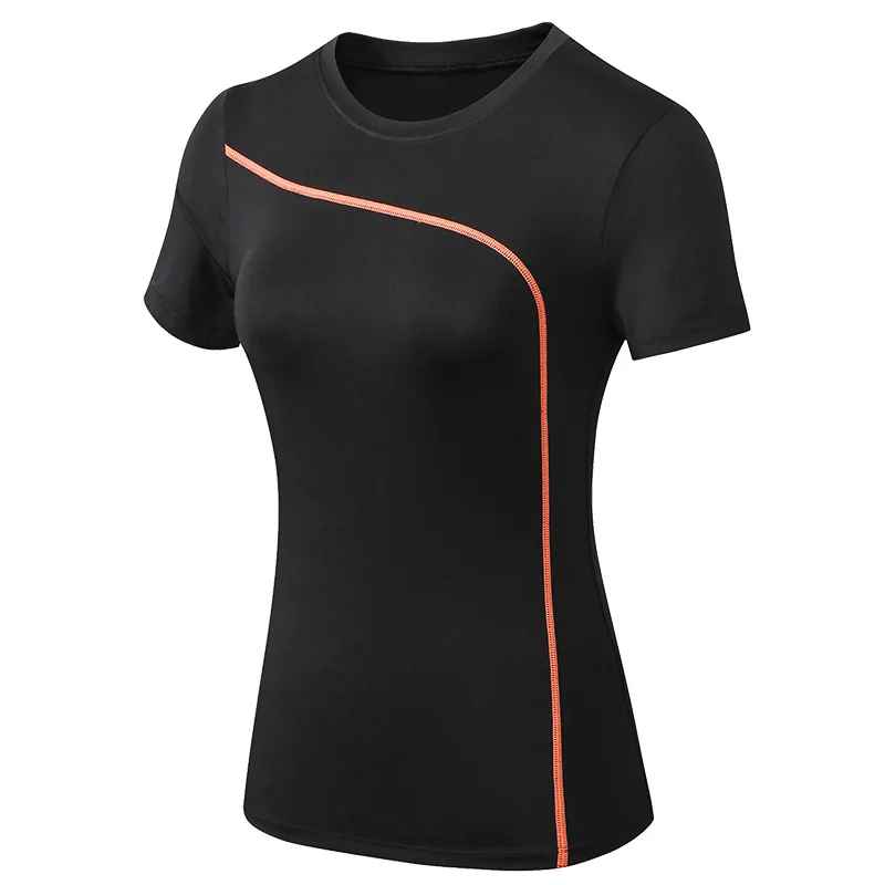 t shirt sport femme-noir - Positiflow