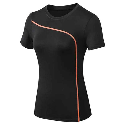t shirt sport femme-noir - Positiflow