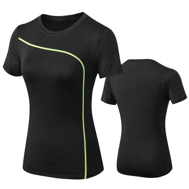 t shirt sport femme-noir - Positiflow