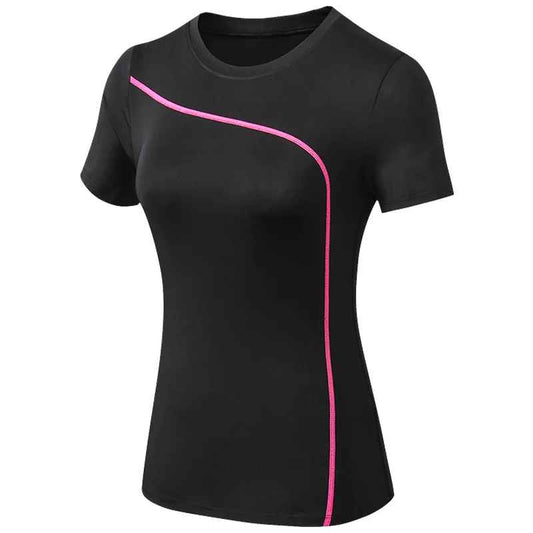 t shirt sport femme-noir - Positiflow