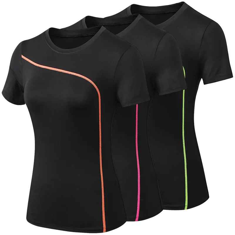 t shirt sport femme-noir - Positiflow