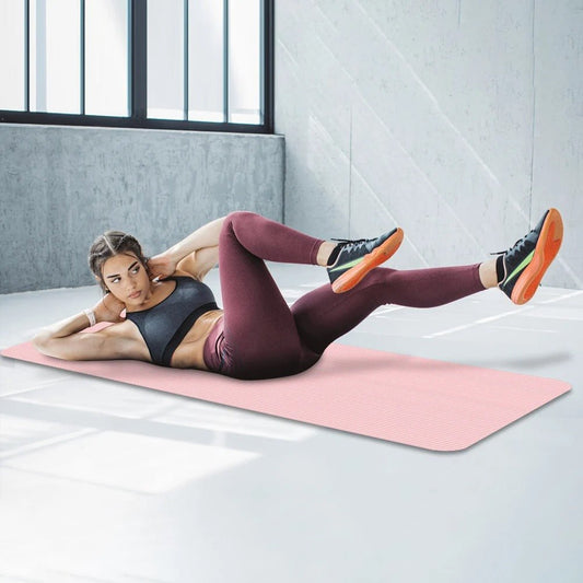 tapis de gym rose epais
