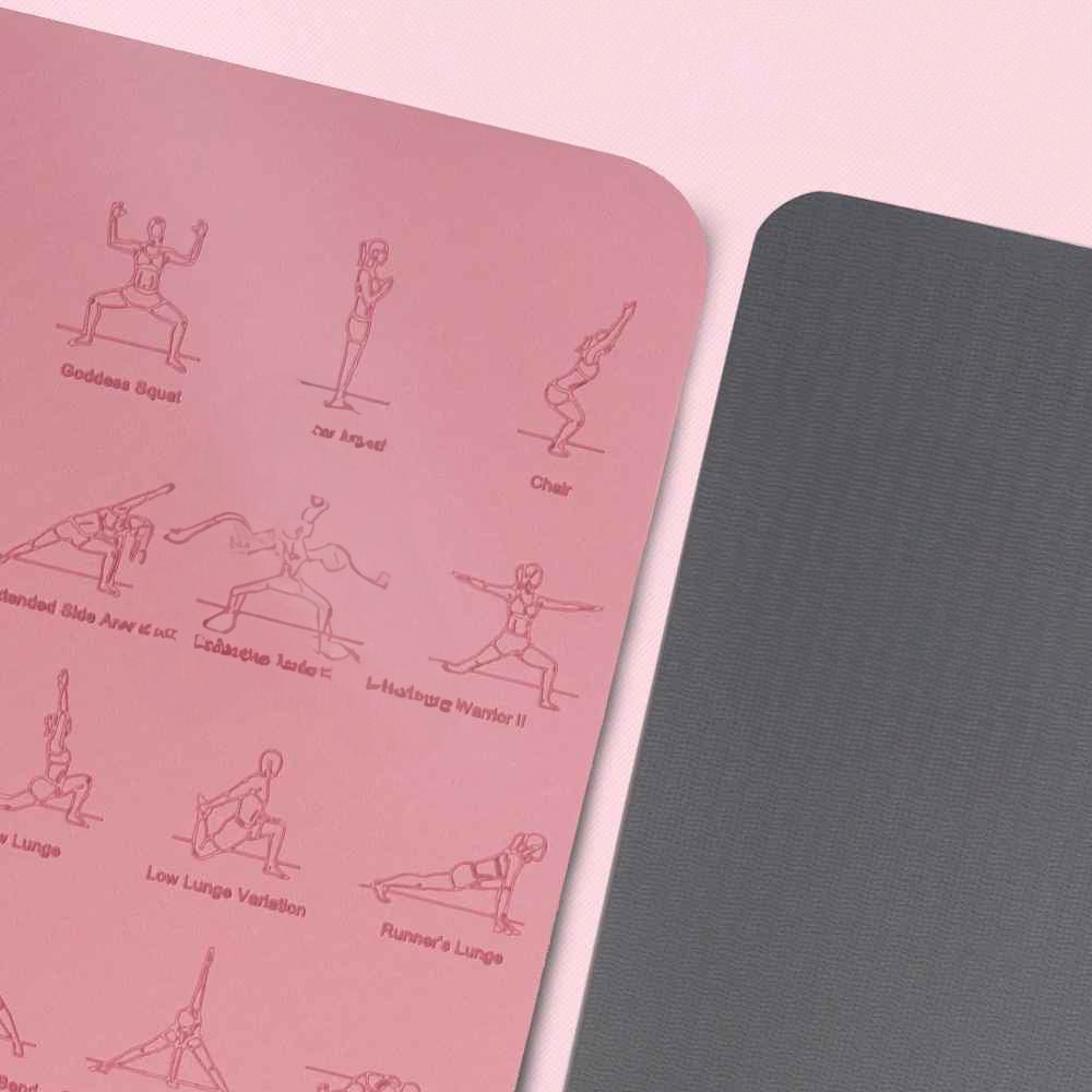 tapis de yoga double facette
