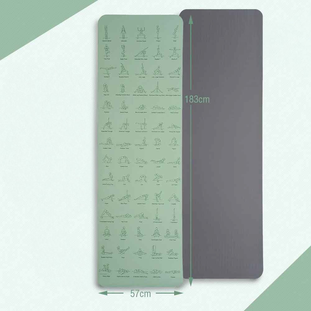 tapis de yoga mesure vert