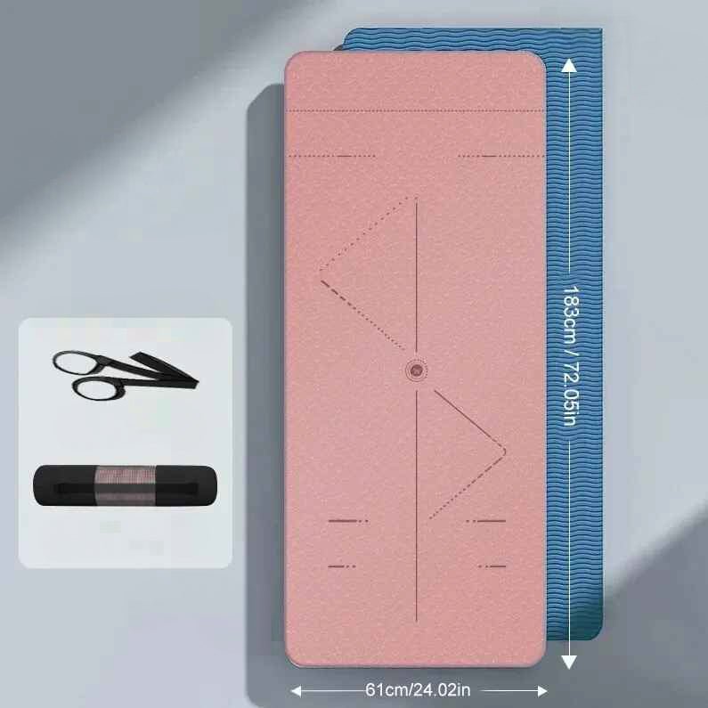 tapis pour le yoga grand rose