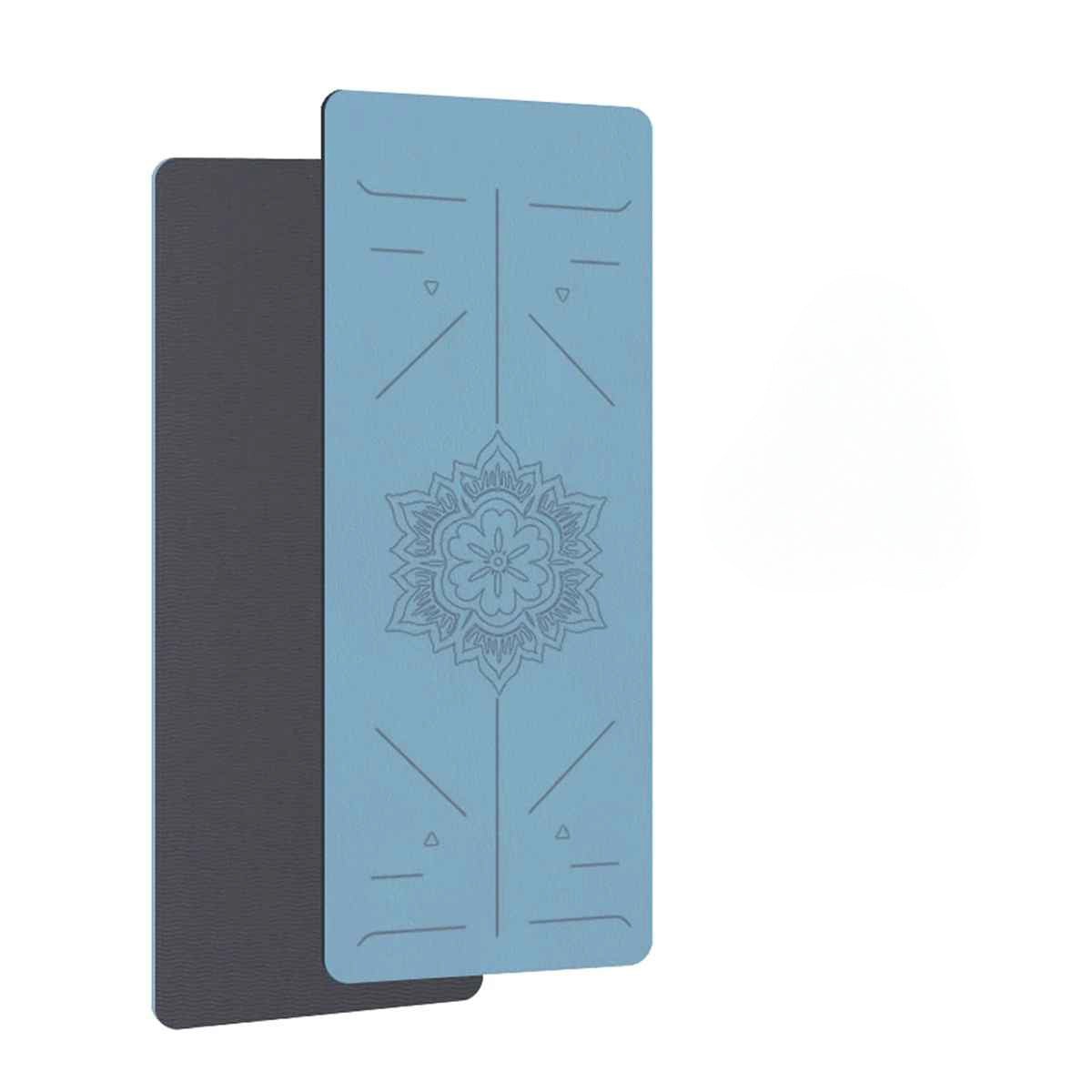 tapis yoga bleu