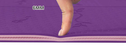 tapis yoga epaisseur violet