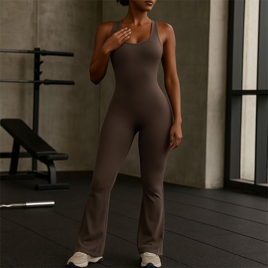 tenue de yoga femme combinaison sans manches