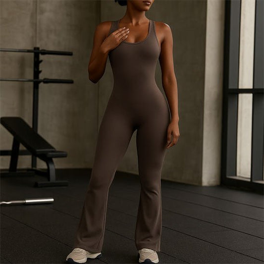 tenue de yoga femme combinaison sans manches