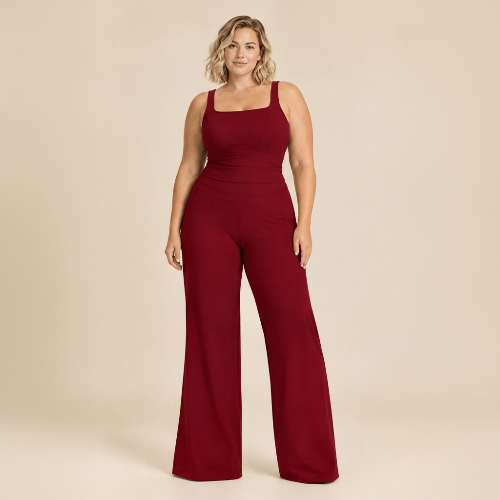tenue yoga femme grande taille red cherry xl 3xl face